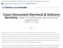 Tablet Screenshot of courthousecourier.com